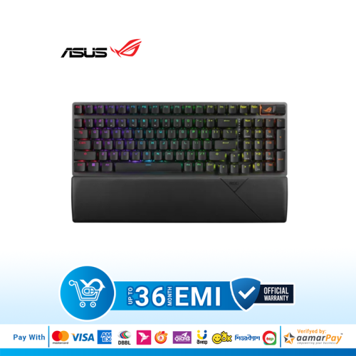 Asus ROG Strix Scope II 96 Wireless X901 Snow White Switch RGB Gaming Mechanical Keyboard - Image 2